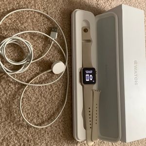 Apple Watch Series 1 Rose Gold 38mm with original box, charging cable